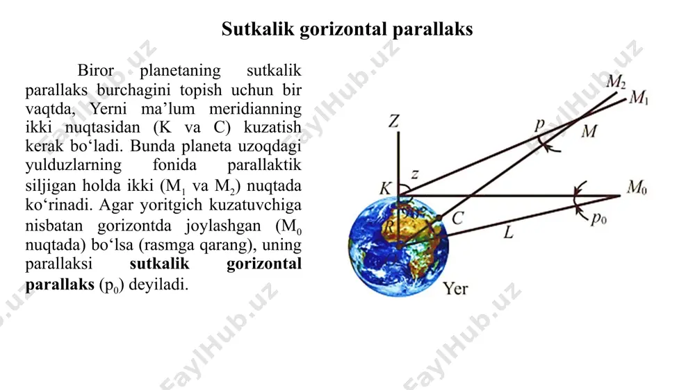 sutkalik va sutkalik-gorizontal parallaks - Page 4