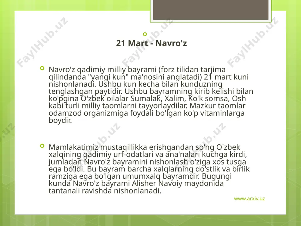 o'zbekiston milliy bayramlari - Page 4