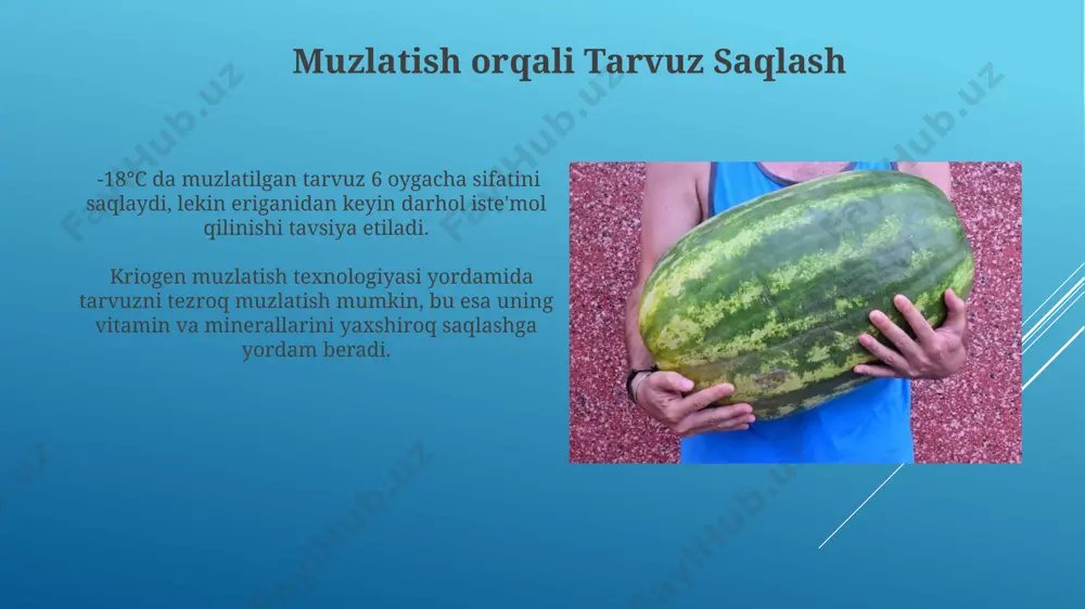 tarvuzlarni saqlash usullari - Page 4