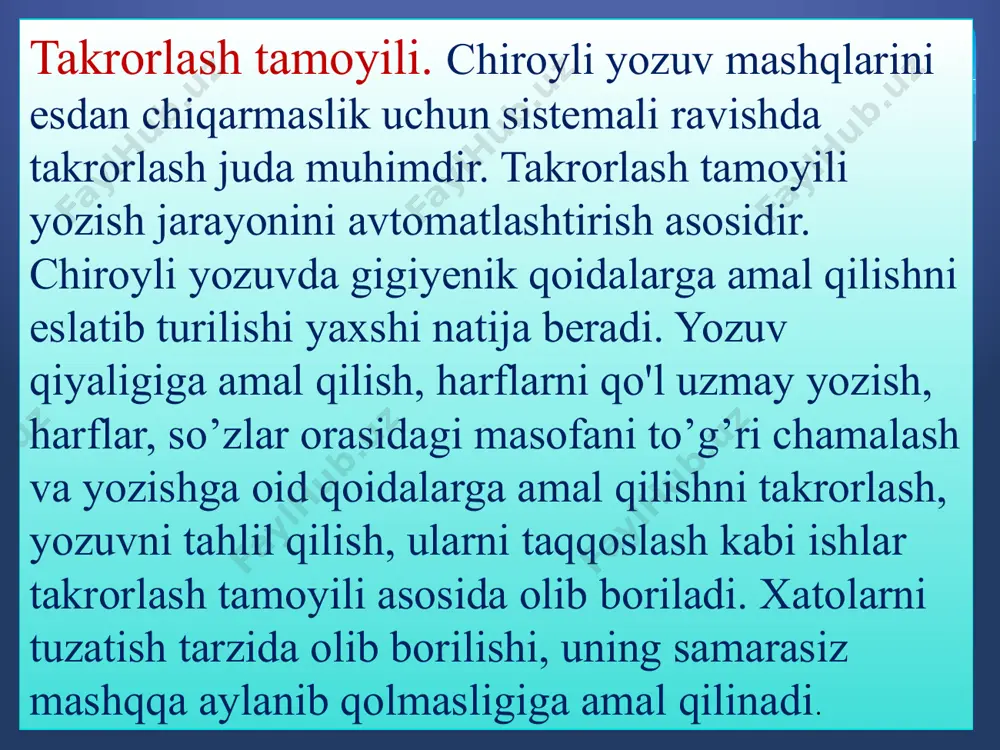 husnixat metodikasi fanining tamoyillari - Page 5