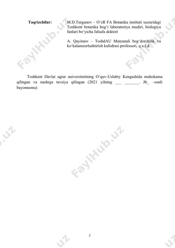 arini, uy-rо‘zg‘or buyumlarini va, umuman, inson hayoti uchun zarur bо‘lgan barcha narsalarni qulaylashtirib yashashga о‘rgana boshladilar. bu albatta insoniyat ongining yuksak darajada rivojlanib borayotganligidan dalolatdir. insonning hayoti tabiat bilan chambarchas bog‘liq, shunday ekan, о‘simliklar hayoti bilan ham bog‘liqdir. turli хalqlarda ularning jamoat va madaniy-tarixiy sharoitlariga qaramasdan о‘simliklarga munosbati, xulqining aks etilishi, turli davrlardagi va formasiyalardagi an’analar, urf-odatlar о‘ziga yarasha ifoda etilgan. shuning uchun ham mahalliy sharoitlarga qarab odamlar joylarda har xil turdagi yaproq va nina bargli daraxt va buta turlaridan foydalanib nafis kо‘rinishdagi bog‘lar va sayilgohlar yaratib kelishgan. turar joylarni о‘simliklar bilan bezatish an’anasi, yil fasllarining keskin almashinadigan davlatlarda jonli tabiatning elementlarini yil bо‘yi uyda ushlab turishga erishilgan. 1-rasm. zamonaviy interyerlarning kо‘rinishi interyerlarni shakllantirishda turlicha uylarda, binolarda hozirgi kunda insonning tabiiy ehtiyojidan kelib chiqib tabiatga yaqin bо‘lishi shaharalarning keng masshtabda urbanizasiyalash munosabati bilan о‘simliklardan foydalaniladi. о‘simliklar tabiat bilan, gо‘zallik shakli bilan aloqa qilish illyuzasiyasini yaratadi, yoqimli hid taratishi va sokin …