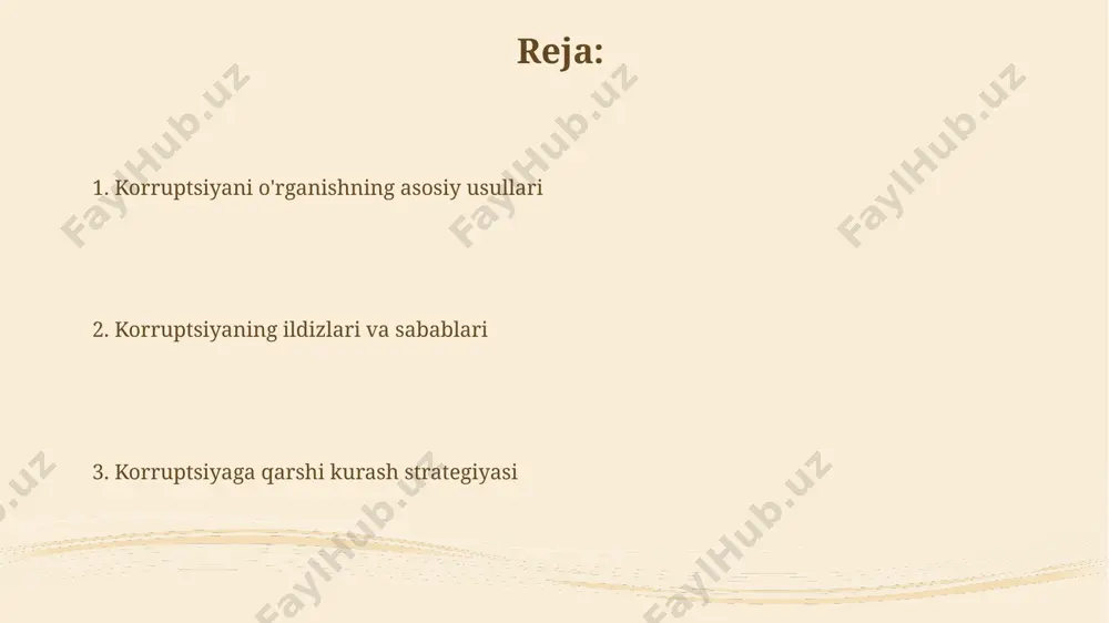 holda, poraxoʻrlikka moyillikni oshiradi. kuchsiz huquqiy tizim va qonunlarning samarali bajarilmasligi korrupsiyaga qarshi kurashni qiyinlashtirib, jinoyatchilik darajasini 15% ga koʻtarishi mumkin. korrupsiya bilan bog'liq xalqaro shartnomalar evropa ittifoqi korruptsiyaga qarshi kurashish bo'yicha 2003-yilgi direktivasi, davlat xizmatchilarining qonunbuzarliklaridan himoya qilish va korruptsiyaviy xatti-harakatlarga qarshi samarali vositalarni ta'minlashga qaratilgan. oecdning poraxo'rlikka qarshi kurashish konvensiyasi (1997) transmilliy poraxo'rlikka qarshi kurashishda muhim rol o'ynaydi va ishtirok etgan davlatlar o'rtasida axborot almashishni ta'minlaydi. korrupsiyaning iqtisodiy oqibatlari korrupsiya investorlarning ishonchini pasaytiradi, xorijiy investitsiyalar oqimini 20-30% ga kamaytiradi va mamlakatning raqobatbardoshligini pasaytirib, iqtisodiyotning barqaror rivojlanishiga xalaqit beradi. korrupsiya iqtisodiy o'sish sur'atlarini sezilarli darajada pasaytiradi, xalqaro valyuta jamg'armasi ma'lumotlariga ko'ra, korrupsiyaning yuqori darajasi yalpi ichki mahsulotning 2-5% gacha kamayishiga olib kelishi mumkin. korrupsiyaning ijtimoiy oqibatlari korruptsiya huquqiy tizimning zaiflashishiga olib keladi, sudlarning obro'siga putur yetkazadi va adolatsizlikka qarshi kurashda muammolarni keltirib chiqaradi. korruptsiya ishonchsizlik muhitini yaratib, investitsiyalarni qisqartirishga, iqtisodiy o'sishning sekinlashishiga va tadbirkorlik faolligining pasayishiga sabab bo'ladi. korrupsiyaning …