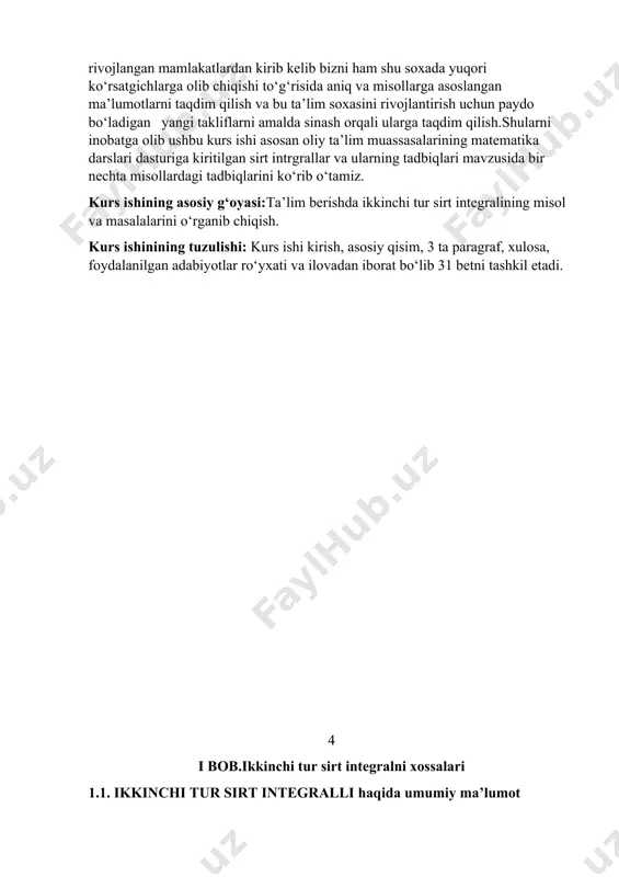 ala k va yopiq chiziqlarining yo‘nalishlari musbat bo‘ladi. sirtning ustki tomoni qaralganda bilan chegaralangan tekis shakilning yuzi musbat ishora bilan, pastki tomoni (ikkinchi tomoni) qaralganda manfiy ishora olinadi. sirt va uning tenglamasi berilgan to‘g‘ri burchakli dekart koordinatalari f(x;y;z)=0 tenglamani qanoatlantiruvchi nuqtalarning geometrik o‘rni sirt deb ataladi. f(x; y; z)=0 tenglama umuman sirt tenglamasi deb ataladi. bu tenglama x, y, z o‘zgaruvchilarning bir birga nisbatan yechiladi deb faraz qilamiz. masalan ,u tenglama z ga nisbatan yechilishi mumkin bo‘lsin, bu holda z=f(x,y) deb yozish mumkin, bunda f(x,y)-x,y o‘zgaruvchining funksiyasidir. sirtga berilgan yuqoridagi ta’rifga ko‘ra sirt tenglamasi deb uch o‘zgaruvchili shunday f(x,y,z)=0 yoki z=f(x,y) tenglamaga aytiladiki, bu tenglamani sirtda yotgan har bir nuqtaning koordinatalari qanoatlantiraladi. shunday qilib fazodagi nuqtalarning geometrik o‘rni deb qaralgan har qanday sirt, bu nuqtalar koordinatalarini o‘zaro bog‘lovchi f(x,y,z)=0 tenglama bilan tasvirlanadi. aksincha x;y;z; o‘zgaruvchilarning bog‘lovchi har qanday f(x;y;z)=0 tenglama koordinatalari, bu tenglamani qanoatlantiradigan fazodagi nuqtalarning geometrik o‘rnini, ya’ni sirtni …