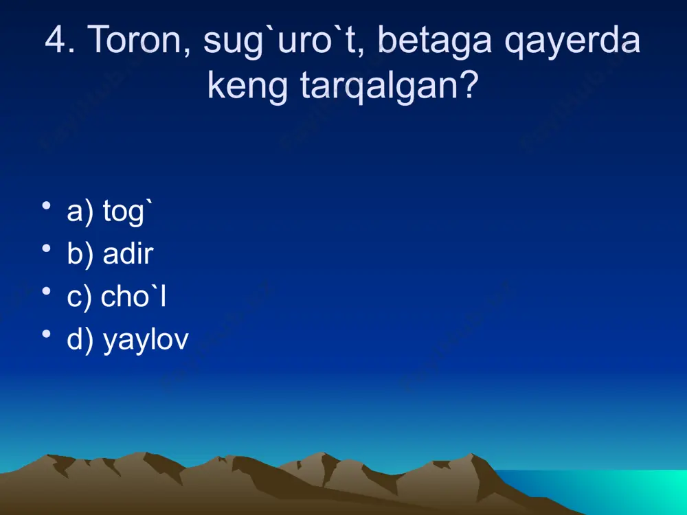 o'zbekiston o'simliklar boyligi slayd test - Page 5
