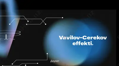 vavilov-cerekov effekti — PPTX