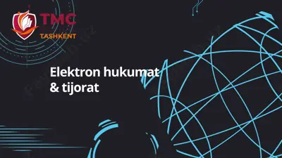elektron hukumat & tijorat — PPTX