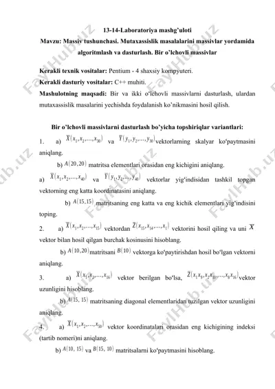 13-14-laboratoriya mashg’uloti — DOCX