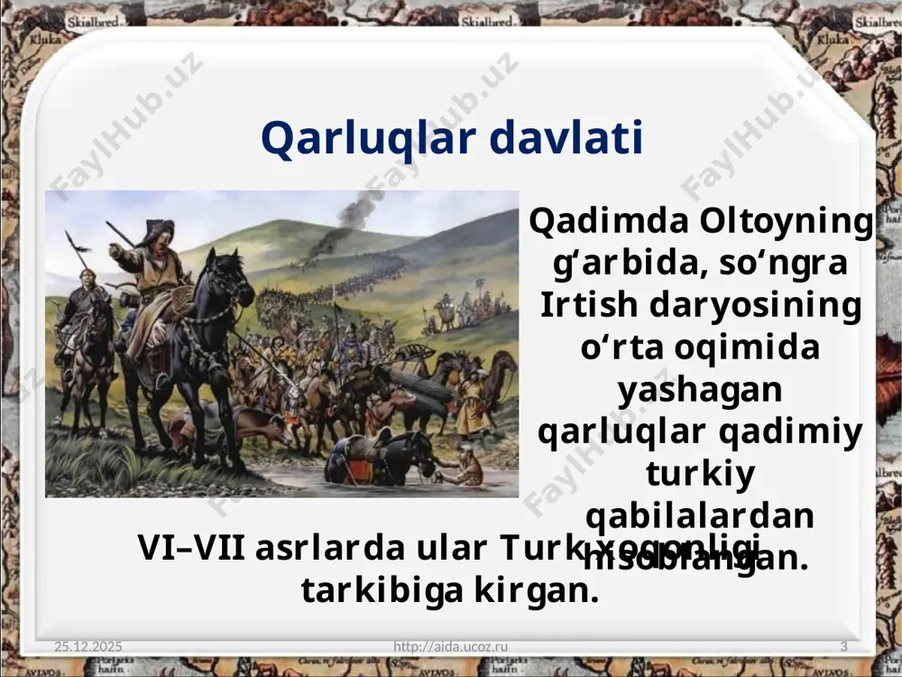 qarluqlar o‘g‘uzlar tohiriylar. 7 - sinf - Page 3