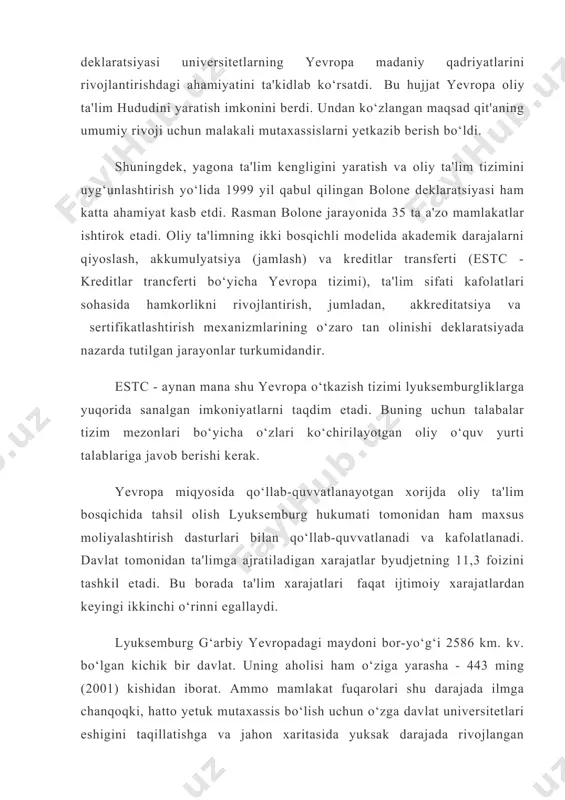 htirilib, mamlakat ta'lim tizimini boshqaruvchi institut tashkil etildi. shu bilan birga 1895 yildan boshlang'ich maktablar va maktab uchun kadrlar tayyprlaydigan pedagogika maktablari tuzildi. bundan tashqari bir qancha xususiy maktablar ochilib, 1900 yilda ular faoliyatini tartibga solib turadigan "xususiy maktablar to'g'risidagi qonun" qabul qilindi. 1910 yili koreya va yaponiya o'rtasida tuzilgan shartnomaga muvofiq koreya yaponiyaning rasman mustamlakasiga aylantirildi. natijada bu mamlakat ta'lim tizimiga ham katta ta'sir ko'rsatdi. yapon mustamlakachilari koreyaning ta'lim tizimini keskin o'gartirish yo'lidan bordi va xususiy maktablar faoliyati cheklab qo'yildi. bu davrda 1911 yil 23 avgsutda qabul qilingan "1-choson ta'lim buyrug'i" amal qildi. unga ko'ra, koreys va yapon fuqarolarining farqli ta'lim siyosati olib borildi. ya'ni, maxalliy xalq f**at 4 yil mobaynida boshlang'ich ta'lim olar, o'rta va oily ta'lim berilmas edi. bu yapon mustamlakachiligining uzoq o'ylangan rejalari qatoriga kirardi. ammo 1919 yili boshlangan norozilik harakatlari oqibatida yaponiya xukumati biroz yon berishga majbur bo'ldi va buyruqqa o'zgartirish kiritib, boshlang'ich ta'lim 4 …