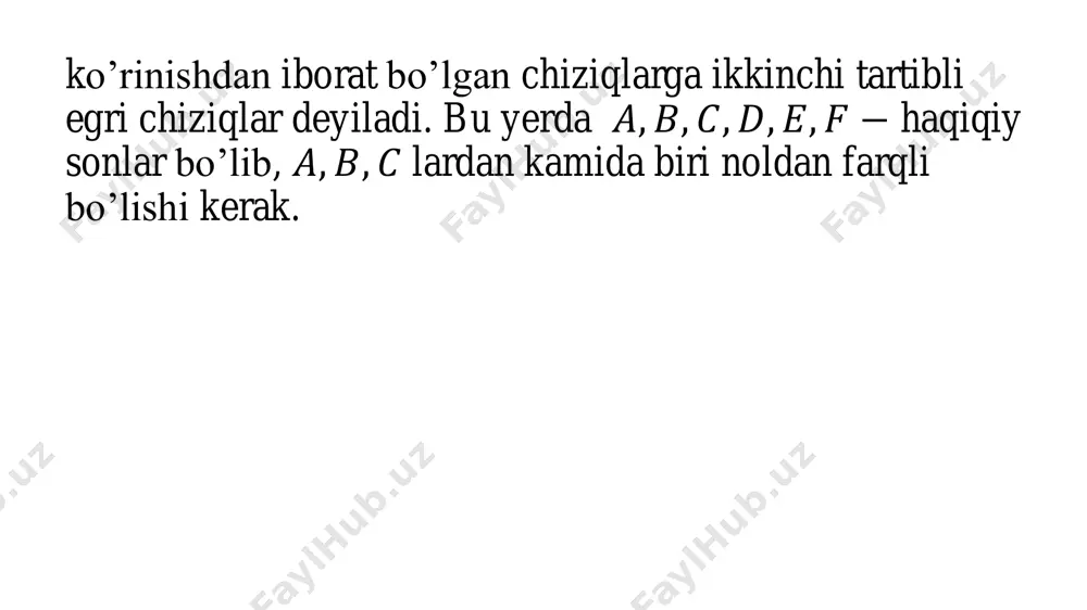 ikkinchi tartibli egri chiziqlar - Page 3