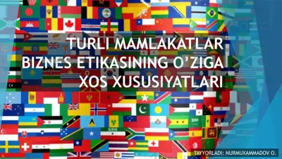 turli mamlakatlar biznes etikasi — PPTX