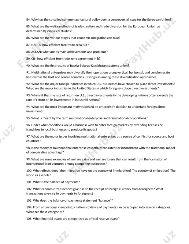 sult of import competition? 68. under the tokyo round of trade negotiations, what were the major policies adopted concerning non-tariff trade barriers? what about the uruguay round? 69. describe the industrial policies adopted by the u.s. government. how have these policies differed from those adopted by japan? 70. if the united states is a net importer of a product that is being subsidized or dumped by japan, not only do u.s. consumers gain, but they gain more than u.s. producers lose from the japanese subsidies or dumping. explain why this is true. 71. what are the major reasons for the skepticism of many developing nations regarding the comparative-advantage principle and free trade? 72. stabilizing commodity prices has been a major objective of many primary product nations. what are the major methods used to achieve price stabilization? 73. what are some examples of international commodity agreements? why have many of them …