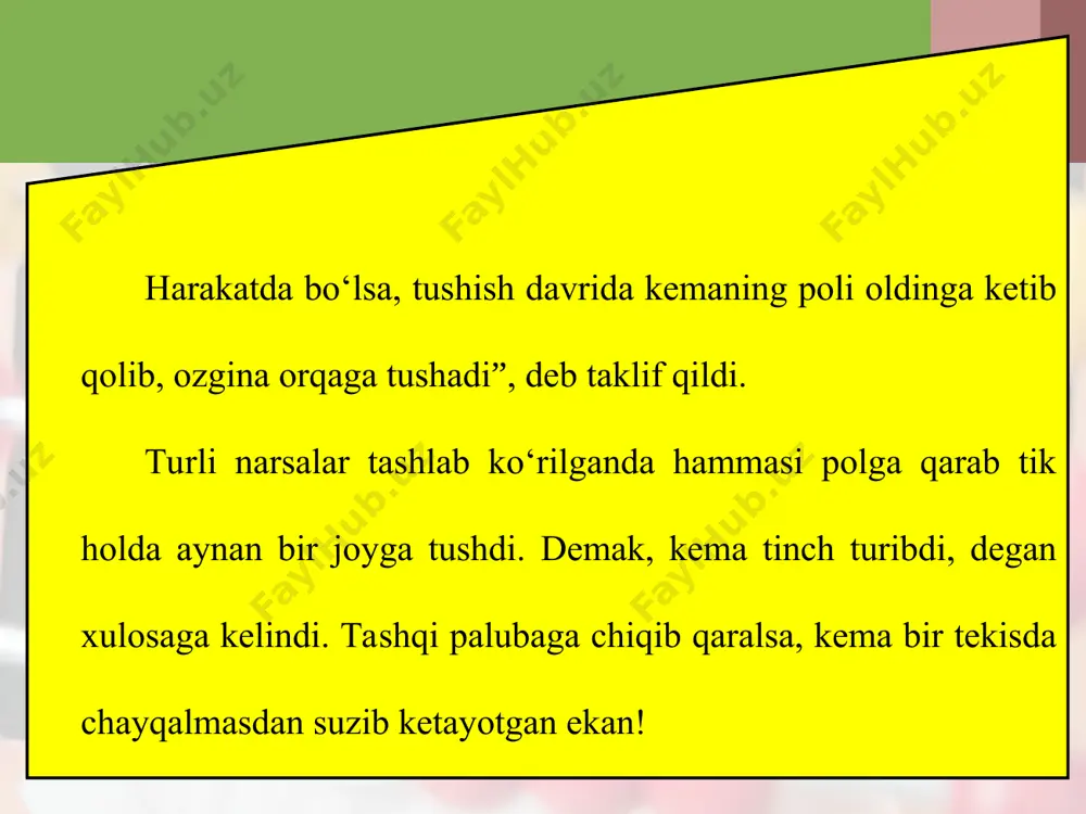 galileyning nisbiylik prinsipi. inersial va noinersial sanoq sistemalari 10 - sinf - Page 5
