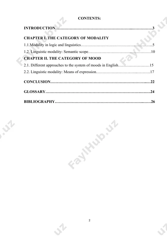 words, the category of mood shows the subjective appraisal of the situation reality-unreality by the speaker. the category of mood in the present day english verb has generated many discussions. it has been treated in many different ways and is considered the most controversial category of the verb. some linguists admit that due to the complexity of this category it seems hardly possible to arrive at any convincing and universally acceptable conclusion concerning it (ilyish, 1971:100). the key problems with mood are as follows: mood is often confused with modality; ‚ the semantic scope of the category of mood is not clearly defined; ‚ linguists use different criteria (formal, semantic, functional or a combination thereof) in distinguishing moods; ‚ there is difference of opinion on the so-called analytical forms of mood, i.e. combinations of modal verbs with the infinitive; ‚ many of the grammars are written in fairly traditional terms …