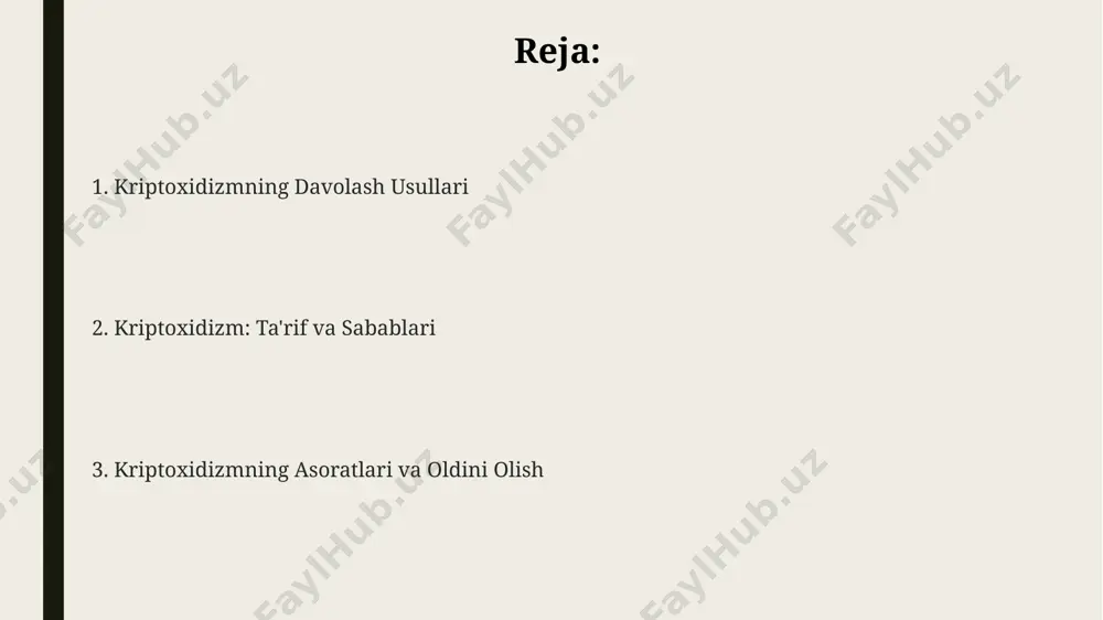 umdonning qorin bo'shlig'ida joylashgan hollarda qo'llaniladi va gormonal ta'sir mexanizmlariga asoslanadi. gnrh analoglari bilan davolash 6 oygacha davom etadi va 30% ga yaqin hollarda tuxumdonning tushishini ta'minlaydi. gnrh analoglari terapiyasi samaradorligi yoshga, tuxumdonning joylashishiga va boshqa individual omillarga bog'liq bo'lib, muvaffaqiyat darajasi 20-40% oralig'ida o'zgaradi. kriptoxidizmning asoratlari kriptoxid tuxumdonlarning malignizatsiyasi xavfi, ya'ni saraton kasalligiga aylanish ehtimoli, taxminan 10 baravar yuqori. kriptoxidizm 30% hollarda infertillikka, ya'ni tug'ish qobiliyatining pasayishiga olib kelishi mumkin, bu esa spermatogenez jarayonining buzilishi bilan bog'liq. kriptoxidizm tug'ma anomaliyalar, masalan, inguinal churrasi bilan birga uchrashishi mumkin va bu holatlarning 5-10% ini tashkil etadi. kriptoxidizm nima? kriptoxidizmning ikki turi mavjud: bir tomonlama (bitta moyak ta'sirlanganda) va ikki tomonlama (har ikkala moyak ta'sirlanganda). ushbu anomaliya bepushtlik va o'sma xavfini oshirishi mumkin. kriptoxidizm – bu tug'ilishdan bola jinsiy a'zosining (moyagi) skrotumda (moyak xaltachasida) bo'lmasligi, qorin bo'shlig'ida yoki inguinal kanalida joylashganligi holati bo'lib, taxminan 1-4% yangi tug'ilgan o'g'il bolalarda uchraydi. kriptoxidizmni davolashning …