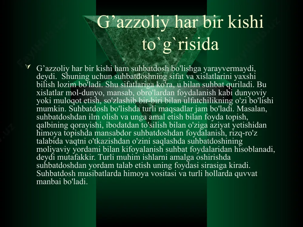 imom g’azzoliyning muhabbatga oid qarashlari - Page 4