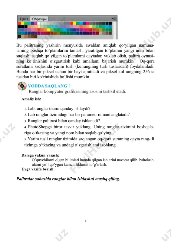 photoshopda ranglar bilan ishlash - Page 5