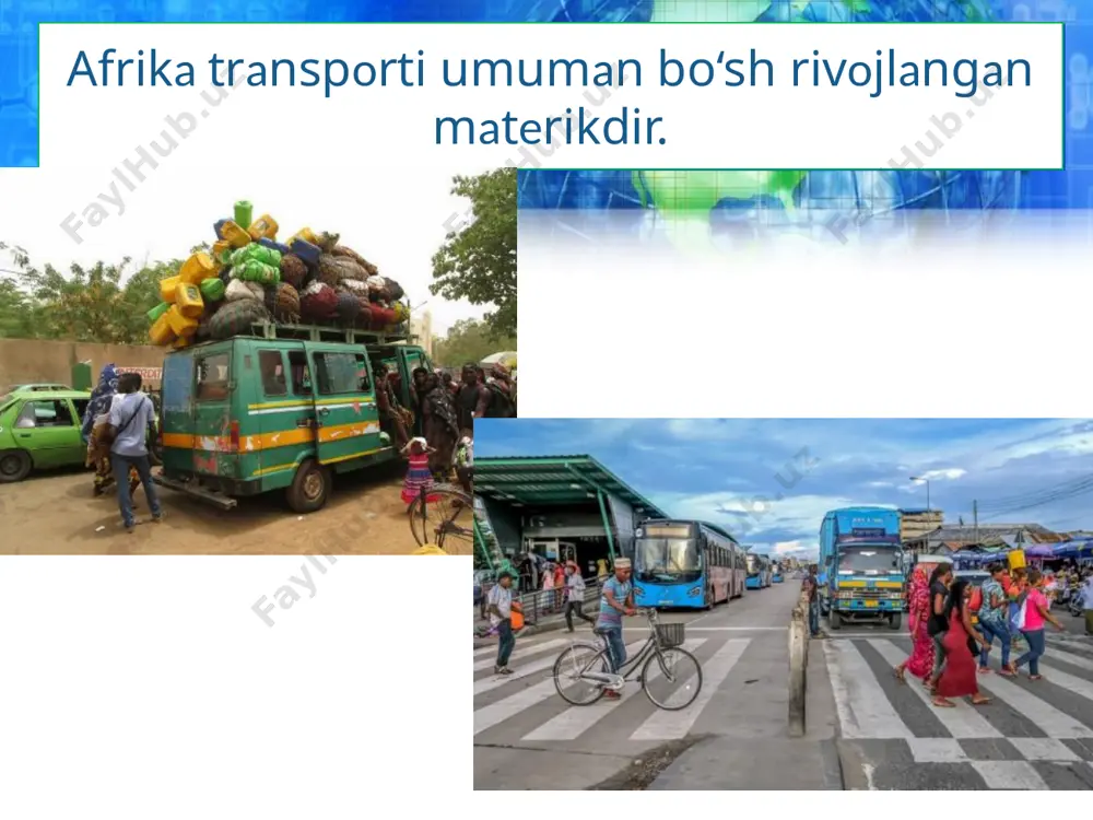 afrika transporti va subregionlari . 9 - sinf - Page 3