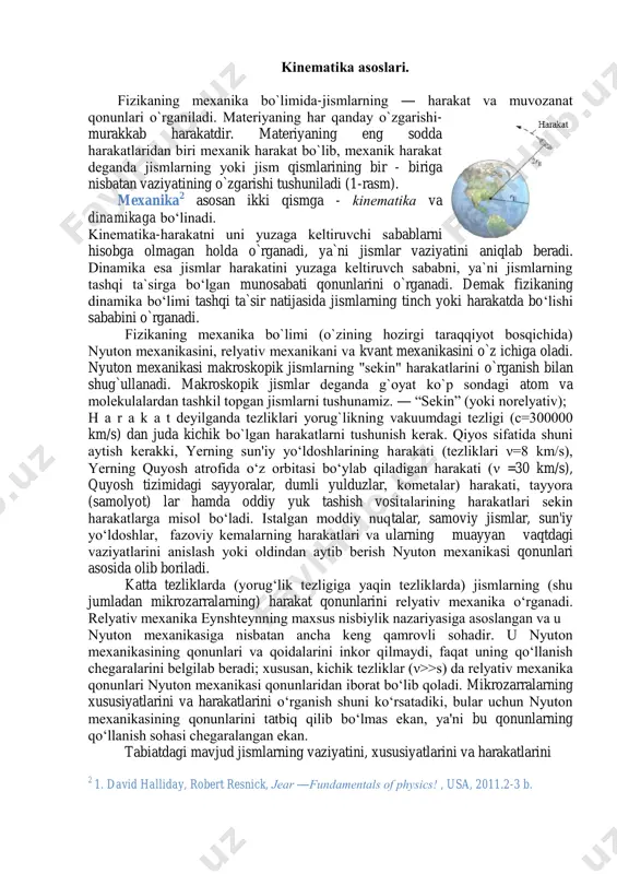 kripton -86 atomining 2r10 va 5d5 sathlari orasida o‘tishga mos bo‘lgan nurlanishning vakuumdagi to‘lqin uzunligidan 1650763,73 marta katta bo‘lgan uzunlik 1 metr deb qabul qilingan. massa, kilogrramm (kg). kilogrammning xalqaro prototipining massasini 1 kilogramm deb qabul qilingan. vaqt, sekund (s). seziy – 133 atomi asosiy holatining ikki o‘ta nozik sathlari orasidagi o‘tishga mos bo‘lgan nurlanish davridan 9192631770 marta katta vaqt 1 sekund deb qabul qilingan. elektr tokining kuchi, amper (a). 1 amper tok vakuumdagi bir- biridan 1m masofada joylashgan ikki parallel cheksiz uzun, lekin kesimi juda kichik to‘ri o‘tkazgichlardan o‘tganda o‘tkazgichning har bir metr uzunligiga 2*10 -7 n kuch taosir qiladi. termodinamik temperatura, kelvin (k). suvning uchlanma nuqtasini xarakterlovchi termodinamik temperaturaning 1/273,16 ulishi 1 kelvin deb qabul qilingan. modda miqdori, mol(mol). uglerod -12 atomining 0,012 kg massasidagi atomlar soniga teng strukturaviy element (masalan, atom, molekula yoki boshqa zarra)lardan tashkil topgan sistemadagi moddaning miqdori 1 mol deb qabul qilingan. yorug‘lik kuchi, …