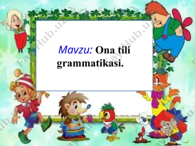 ona tili grammatikasi — PPTX