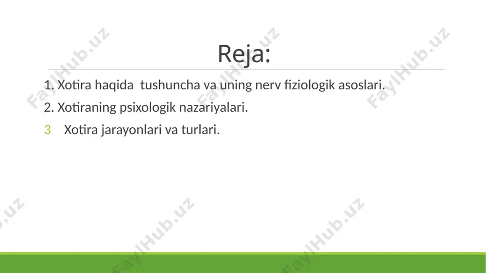 faoliyat va shaxs xususiyatlarining yordamga bog‘liqligini chetlab o‘tdilar. xotira hodisalarining shaxsga bog‘liqligi z.freyd tomonidan ko‘rsatib o‘tilgan edi. uning fikriga ko‘ra, insonning ong osti mayllariga imkon bermaydigan barcha narsalar xotiradan siqib chiqariladi, va, aksincha, uning uchun yoqimli bo‘lganlar saqlanib qoladi. bu bog‘liqlik tajribada o‘z tasdig‘ini topmadi. shu bilan birga, z.freyd va izdoshlarining xizmatlari inson xotirasini o‘rganishda esda saqlash va unutish xotira jarayonlaridagi ijobiy va salbiy emotsiyalar, motivlar va ehtiyojlarning ahamiyatinin aniqlashdan iborat bo‘ldi. psixoanaliz yordamida insonning motivatsion sohasi bilan bog‘liq bo‘lgan ong osti unutishning psixologik mexanizmlari aniqlandi va ta’rif berildi. xx asrning boshlarida xotiraning mantiqiy nazariyasi yuzaga keldi, unga asosan, mos keluvchi jarayonlar faoliyati esda olib qolish zarur bo‘lgan materialni u yoki bu darajada kengroq ma’noli tuzilmalarga birlashtiradigan mazmun bog‘lovchilarining mavjudligi yoki mavjud emasligiga bevosita bog‘liq holatda bo‘ladi (a. bine, k. byuler). esda olib qolish va eslashda matnning ma’noga ega bo‘lgan mazmuni ifodalanadi. harakat xotirasi – bu turli harakatlar yoki tizimlarini …
