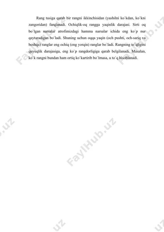 alansa bo`ladi. uzoqdan ko`rinadigan buyumlar kashtasini to`q rangdagi iplar bilan tikiladi. kashta tikish uchun iplarni tanlash, ular rangini xillash buyumning nimaga mo`ljallanganiga, gulning kattaligi va qanday joylanishiga bog`liq bo`ladi. odatda, kashta guliga asosiy o`rin berilib, gazlama rangiga qo`shimcha o`rin beriladi. shuning uchun gazlama rangi naqsh rangidan ochiq bo`lib ajralib turmasligi kerak. kashta gulining rangini tanlashni bajarish sanama chok, tekis chok va hokazolarga ham bog`liq bo`ladi.