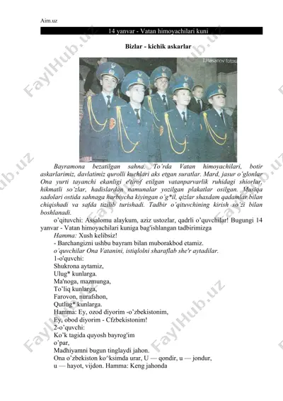 vatan himoyachilari kuni — DOCX