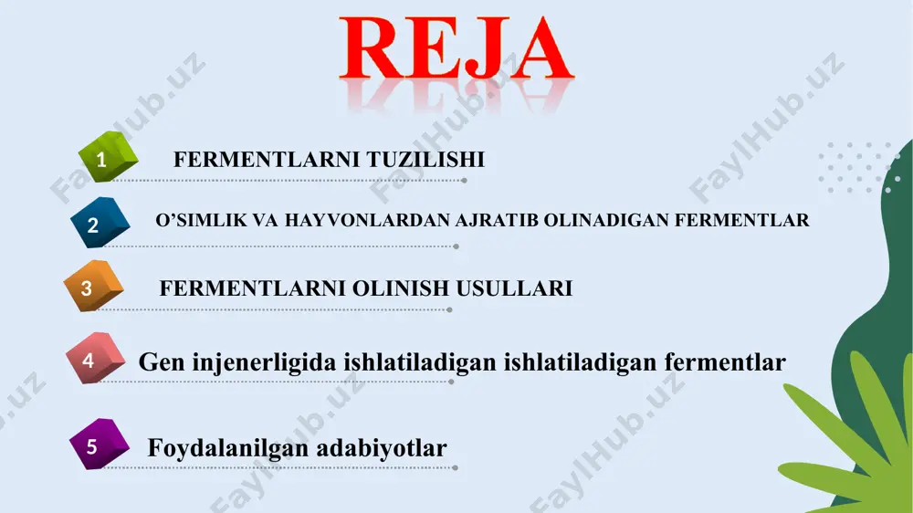 qsil moddalari har xil erimaydigan adsorbsiya (surilish) qobiliyatiga ega. bu xususiyat oqsil aralashmalarini birikmalarga ajratishda va ayniqsa fermentlarni laboratoriya sharoitida tozalashda, hamda gomogen bo‘lgan ferment preparatlarini olishda ishlatiladi. adsorbsiya usuli, shu bilan birga kolonkali xromatografiya usullari fermentlarni yuqori darajada toza va ko‘p miqdorda olish imkonini beradi. ionalmashuv xromatografiya usuli. bu usulda oqsillar elektrostatik kuch yordamida bog‘lanadilar, ya’ni bu hodisa zaryadlangan oqsil sirtlari va zaryadlangan ionalmashuv birikma guruhlarining zich qatlami o‘rtasida yuzaga keladi. bu moddalar kolonkada qarama-qarshi bo‘lgan ionlarni (metall ionlari, xlor ionlari, bufer va h.k. neytrallaydi. odatda oqsilning umumiy zaryad belgisi ion almashuvchiga o‘tirgan ion belgisi bilan bir xil bo‘ladi va kolonkadan o‘tish jarayonida aynan uni siqib chiqaradi. shuning uchun ham bu jarayon xususiyatiga qarab "ion almashuv" jumlasi qo‘llaniladi. keyingi yillarda bu usul l.l.slyuyterman va boshqalar (1981) tomonidan xromatofokus usuliga o‘tkazish yo‘li bilan takomillashtirilmoqda. bunda yuvish jarayonida amfolit tipidagi bufer hajmi yuqori bo‘lgan buferlardan foylalaniladi va shu usul keyinchalik sanoat …