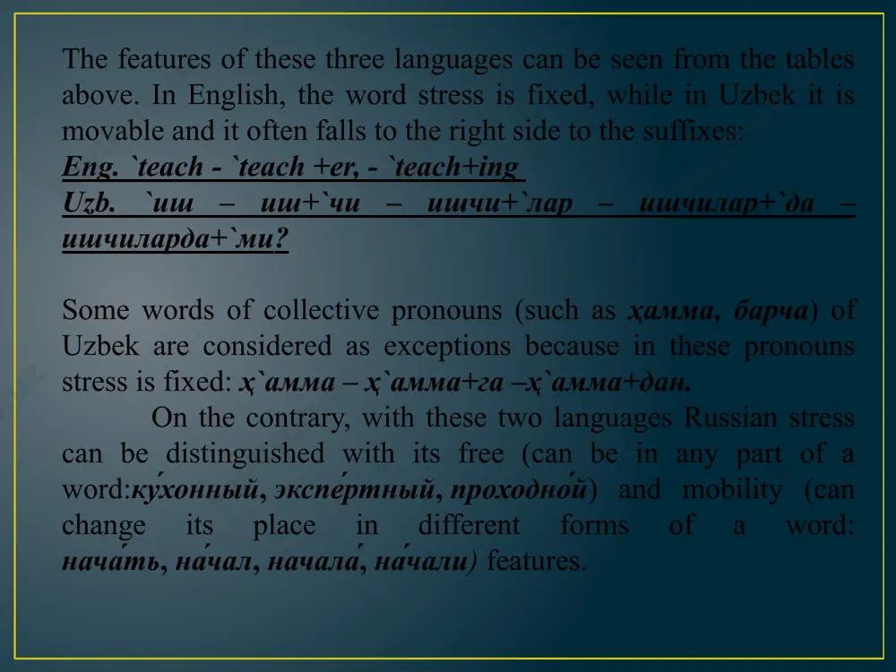 lecture 7typologicalcharacteristicsof english, and native languages phonological system - Page 5