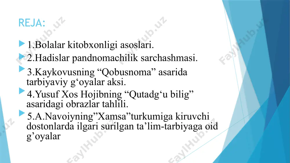 arsa bolalikdan boshlanadi. bolalikdagi har qanday taassurot xotiradan o’chmaydi. demak, bolani kichkintoyligidan so’z san‘ati bilan sehrlash lozim. maktabgacha yoshdagi bolalar hali kitob o’qishni bilmaydilar. ular uchun dunyo noma‘lum. ularda ana shu noma‘lum narsalarni bilishga intilish, qiziqish kuchli bo’ladi. bunda ota-onalar, bog’cha tarbiyachilari katta rol o’ynaydilar. bu yoshdagi bolalar kattalarga taqlid qiladilar. shuning uchun bu yoshdagi bolalarga mo’ljallangan kitoblarda hayvonlar, parrandalar, hashoratlar, o’simliklar bo’lsalarda ular odamlarday gapirishadi, fikr yuritishadi, sog’lom bola 7-9 oyligidayoq ayrim tushunchalar mohiyatini anglay boshlaydilar: qo’lingni ber, tur, o’tir va xokozo. bir yoshga kirgan bola 10 ga yaqin so’zni tushunadi va ayta oladi. ikki yoshda esa so’zlar miqdori 300 ga yetadi hali o’qish, yozish, chizishni bilmaydigan bola dunyo sirlaridan bexabar bo’ladilar. shunga qaramay, bizni qurshagan olamni tezroq bilib olishga, uni o’rganishga intiladilar. bunda ota-onalar, bog’chalarda esa tarbiyachilar bolalarga yaqindan yordam berishlari, ularga badiiy asarlardan parcha o’qib berishlari lozim. bolalarga o’qib beradigan har qanday asarning hajmi qisqa, mazmuni sodda …