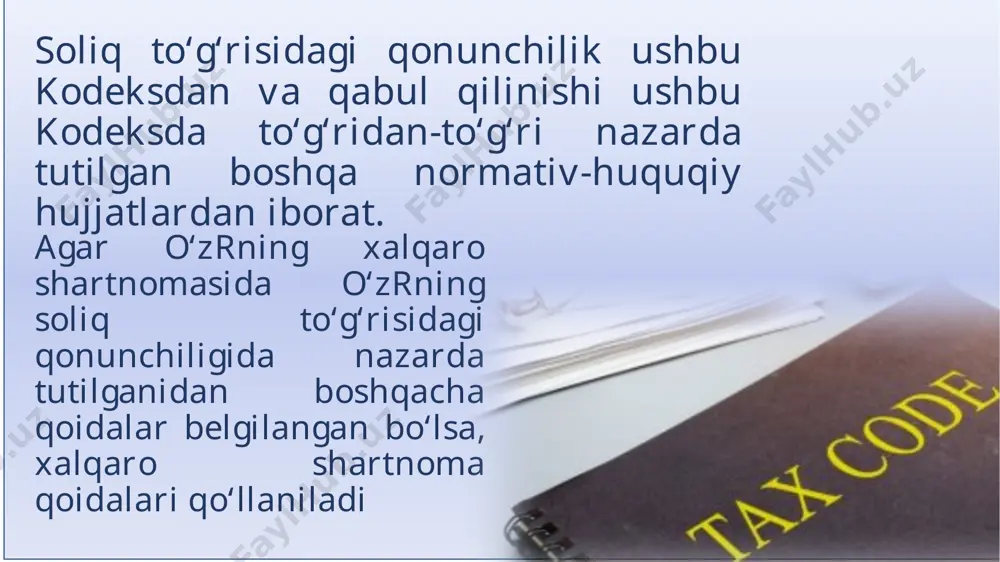 o‘zbekiston respublikasining soliq kodeksi - Page 4