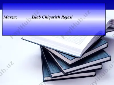 islab chiqarish rejasi — PPTX