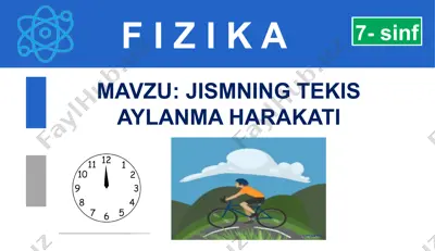 jismning tekis aylanma harakati — PPTX