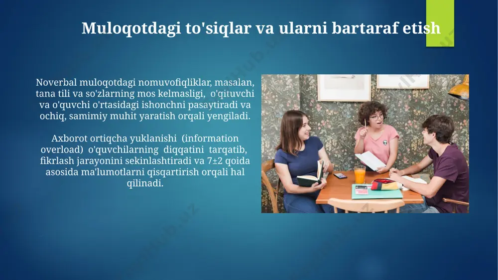 oʻqituvchi faoliyatida muloqot madaniyati va psixologiyasi - Page 5