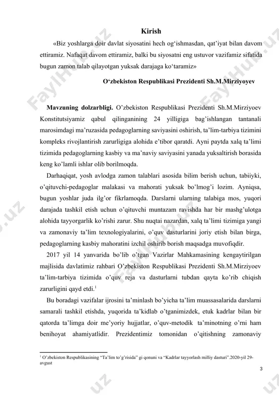 antirish bo’yicha eng muhim vazifalar belgilab berildi. har bir oliy ta’lim muassasasi jahonning etakchi ilmiy-ta’lim muassasalari bilan yaqin hamkorlik aloqalari o’rnatishi, o’quv jarayoniga xalqaro ta’lim standartlariga asoslangan ilg’or pedagogik texnologiyalar, o’quv dasturlari va o’quv-uslubiy materiallarini keng joriy qilishi ta’kidlandi. buning uchun o’quv pedagogik faoliyatga , master-klasslar o’tkazishga, malaka oshirish kurslariga xorijiy hamkor ta’lim muassasalaridan yuqori malakali o’qituvchilar va olimlarni faol jalb qilish, ularning bazasida tizimli asosda respublikamiz oliy ta’lim muassasalari magistrant, yosh o’qituvchi va ilmiy xodimlarining stajirovka o’tashlarini, professor- o’qituvchilarini qayta tayyorlash va malakasini oshirishni tashkil qilish, oliy ma’lumotli mutaxassislar tayyorlashning maqsadli parametrlarini shakllantirish bo’yicha konkret tadbirlar sanab o’tilgan. qarorda belgilangan vazifalarni bekami ko’st bajarish bo’yicha 2017-2021 yillarda oliy ta’lim tizimini kompleks rivojlantirish dasturi ham belgilangan bo’lib, uning tarkibida oliy ta’lim tizimini tubdan takomillashtirish, moddiy-texnik bazasini mustahkamlash va modernizatsiyalash, rekonstruktsiya qilish, zamonaviy o’quv-ilmiy laboratoriyalar, zamonaviy axborot kommunikatsiya texnologiyalari vositalari bilan jixozlash bo’yicha alohida chora-tadbirlar belgilandi. besh yillik ushbu dasturning moliyaviy …