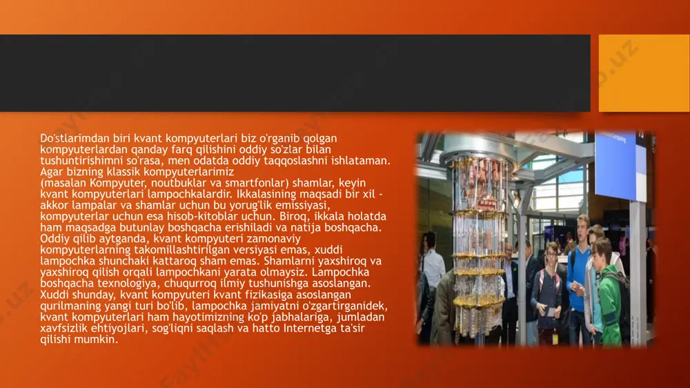 y muammo xatolarni tuzatishdir va masshtablash (ko'proq kubitlarni qo'shish) ularning chastotasini yanada oshiradi. ushbu cheklovlar tufayli, stolingizdagi kvant shaxsiy kompyuter hali ham uzoq kelajakdir, ammo yaqin kelajakda tijorat kvant kompyuterlari paydo bo'lishi mumkin. keling, bu haqda batafsilroq gaplashaylik. biroq, kvant kompyuterlarida bitta katta muammo bor. ya'ni, olimlar ulardan foydalanishda katta muammoga duch kelishmoqda, chunki qubitlar o'zlarining maxsus xususiyatlari tufayli ulardan har qanday ma'lumotlarni aniq o'qiy olishlari uchun etarli darajada tinch muhitga muhtoj. har bir, hatto eng kichik qoidabuzarlik ham ma'lumotni aniq o'qishni imkonsiz qiladi. klassik kompyuterlar misolida, o'tmishda ham shunga o'xshash muammo muhim rol o'ynagan, ammo bugungi kunda u shunchalik ahamiyatsizki, hatto akademik fanda ham ko'pincha e'tibordan chetda qolmoqda. biz xato darajasi haqida gapiramiz. bu bit yoki qubit ma'lumotlarning qaysi nisbati buzilishi mumkinligini aniqlaydigan ko'rsatkichdir. bu, masalan, haddan tashqari kuchlanish yoki boshqa buzilishlar vaqtida sodir bo'lishi mumkin. yana bir muammo - kvant holatlarining "beqarorligi". har safar biz kvant holatini o'lchaganimizda …