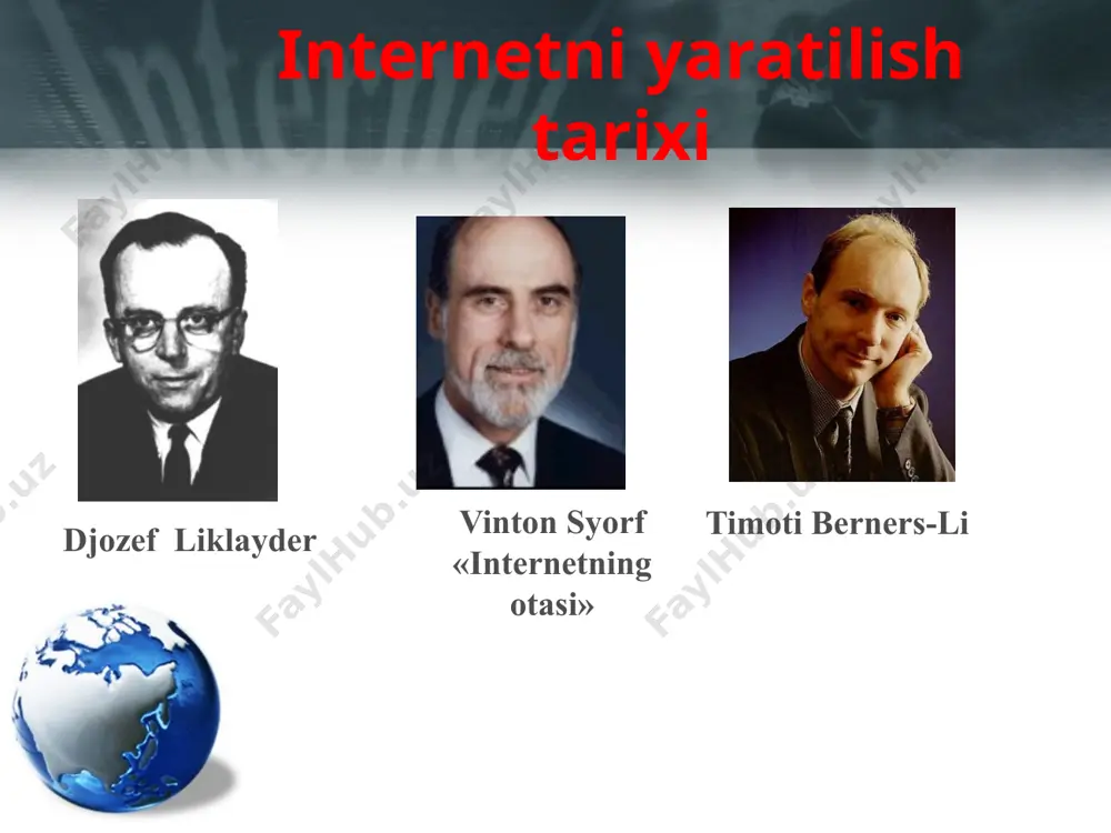 qqa ip-adresni yozib olib ko`ylagi cho`ntagiga solib solib qo`ygandi. onasi bilmay ko`ylagini yuvib yubordi. ko`ylak yuvilganidan so`ng, varoq 4 qismga bo`linib ketdi. varoqqa qanday ip-adres yozilgan edi? .64 3.13 3.133 20 203.133.133.64 2. 7.6 114 .25 1.15 114.251.157.6 3. 5.20 12 .71 8.12 125.208.212.71 4. 134.72 1.2 35. 20 201.235.134.72 domen nomlari tizimi domen – («hudud»), geografik, tematik yoki mantiqiy tamoyil bo`yicha tarmoqdagi adreslarni qamrab oluvchi tizimdir. yuqori sathdagi domenlar – nomlanishi 2-3 simvoldan iborat alohida kodlangan belgilanishdir. ushbu domenlar umumiy foydalanish uchun va barcha internet-jamoatiga foydalanish uchun ochiqdir. ikkinchi sathdagi domenlar– oliy darajadagi domenlar doirasida faoliyat yurituvchi tashkilotlar va jismoniy shaxslar domenidir. domenning to`liq nomi, nuqtalar bilan ajralib turuvchi barcha domen nomlarini qamrab oladi. domenning to`liq nomi «ru.wikipedia.org» - bu 3-nchi sathdagi “ru” domen ikkinchi sathdagi «wikipedia» domenga, bu esa yuqori sathga «org» domenga tegishli ekanini bildiradi. 1. anglsi orolidagi uelse dagi llanvayr-pullgvingill qishlog`i sayti 2. runetdagi oxirigi sayt …