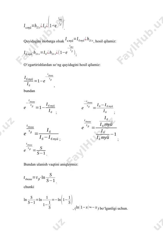 operatsion kuchaytirgichlar va kalitlar haqida umumiy ma'lumot - Page 5