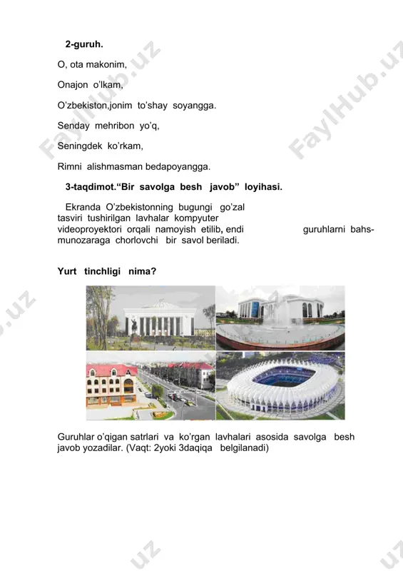 mustaqillik darsi dars ishlanma vodiylarni yayov kezganda… - Page 5