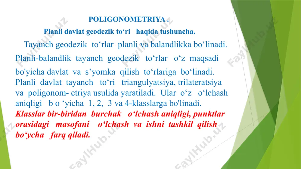 poligonometrik yo’l tomonlari uzunligini o’lchash - Page 5