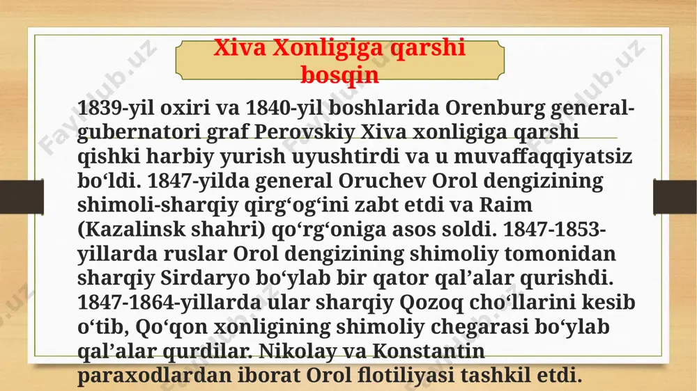chor rossiyasining o’rta osiyoga bosqini - Page 5