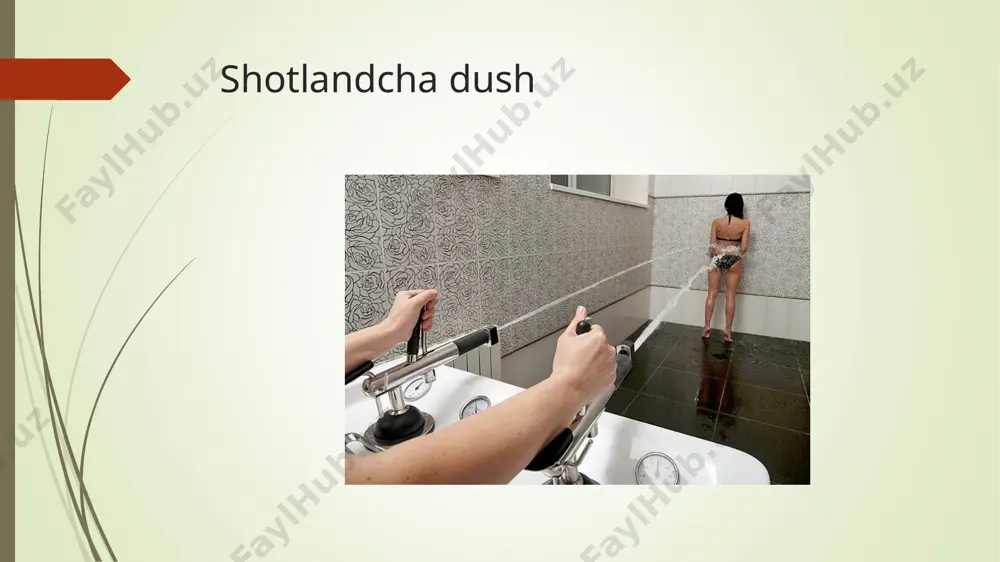 d va miya tomonidan kisloroddan foydalanish , qon oqimining tezlashishi bilan birga ichki organlar va to'qimalarda glikoliz va lipolizni oshiradi, shuningdek miya yarim sharida qo'zg'alish jarayonlarini faollashtiradi. suvdagi ozon molekulalari qonga o’tgan kislorodning oksidlovchilik potentsialini oshiradi, hujayrali nafas olishni kuchaytiradi, miokard va miya orqali kisloroddan foydalanishni yaxshilaydi, lipid metabolizmini yaxshilaydi, to'qimalarning kislorodni o’zlashtirilishini oshiradi, jigarda glikogen tarkibini va mushaklarda kreatin fosfatni oshiradi. erkin radikallar bilan rekombinatsiyalanish orqali ozon to'qimalarning regeneratsiyasini rag'batlantiradi va bir-biri bilan rekombinatsiyalanib- ichki organlar va to'qimalarda glikoliz va lipolizni faollashtiradigan kislorodni hosil qiladi. davo samarasi. tetiklashtiruvchi (marvaridli vannalar); metabolik, trofik (kislorodli vannalar) ta’sir ko’rsatadi. ko'rsatmalar. nevropatiyalar, yopishqoq holatlar nevrozi, klimakterik sindrom, koronar tomirlarning aterosklerozi, miokardiodistrofiya,i darajadan yuqori bo’lmagan qon aylanish yetishmovchiligi, gipertoniya i darajasi, ichki organlar surunkali yallig'lanish kasalliklari (surunkali bronxit, pnevmoniya, surunkali gastrit, kolit, adneksit) , qon tomir kasalliklari. qo'llash mumkin bo'lmagan holatlar. markaziy asab tizimining o’ta qo’zg’aluvchanligi, vegeto- tomir disfunktsiyasi, vegetativ polinevropatiyalar. parametrlar gaz vannalari …