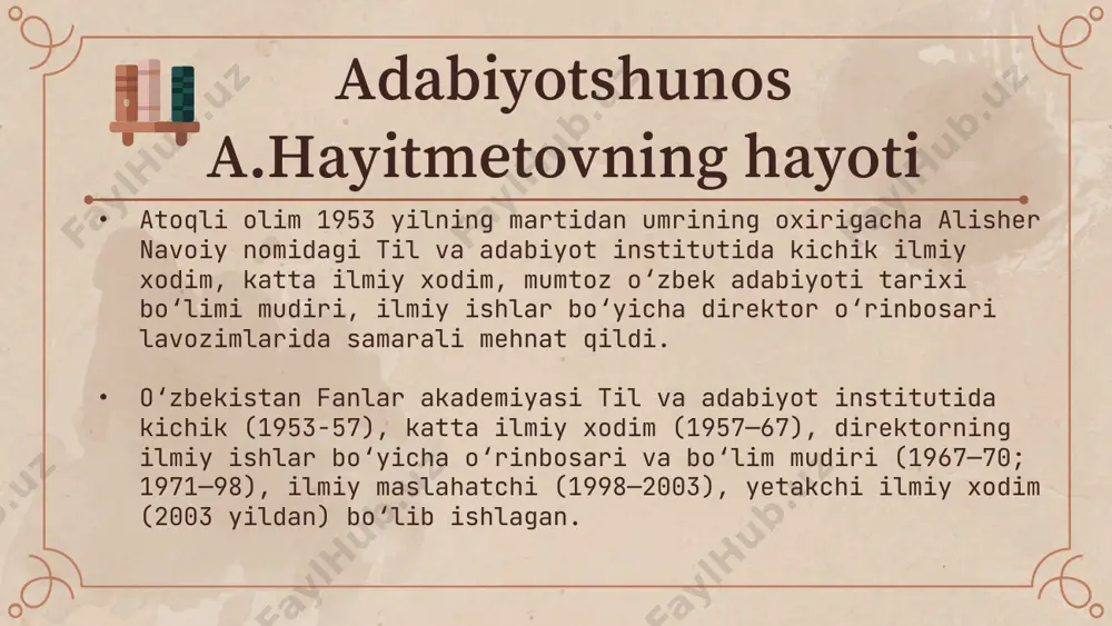 abduqodir hayitmetov hayoti va ijodi - Page 4