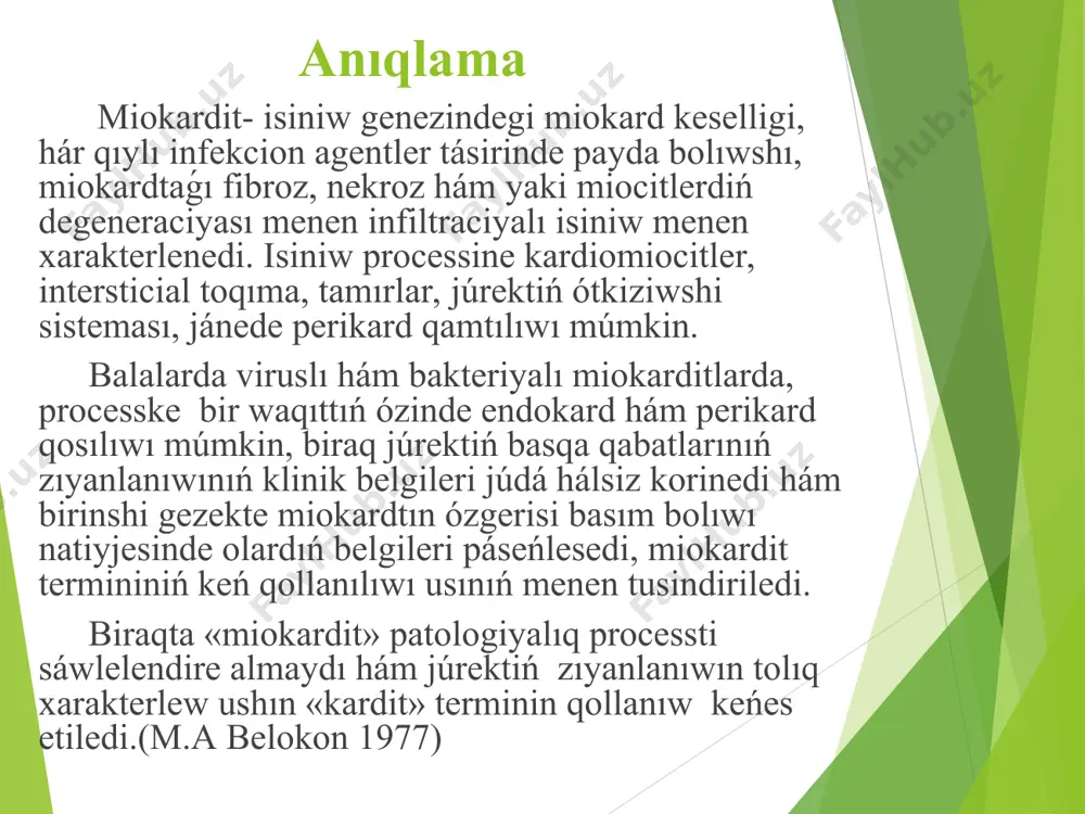 revmatik emes karditlar. etiopatogenezi, klassifikaciyası. - Page 5