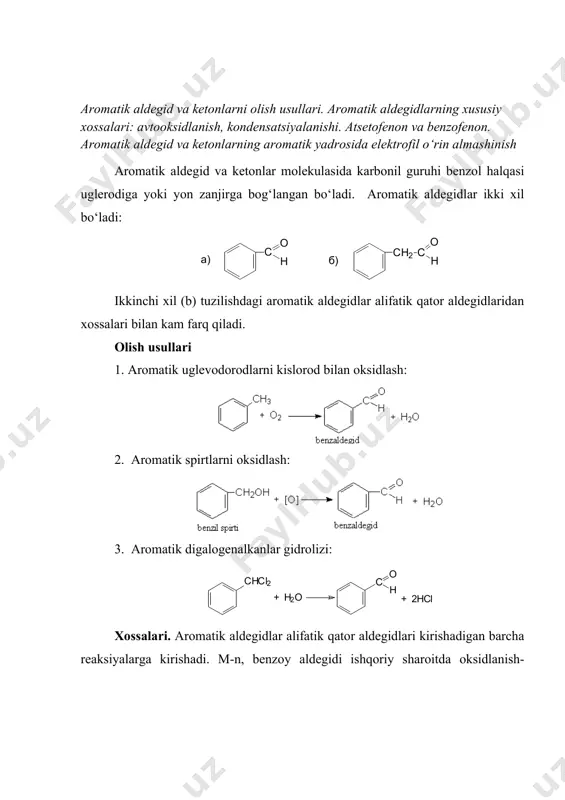 aromatik oksobirikmalar boʻyicha referat - Page 3