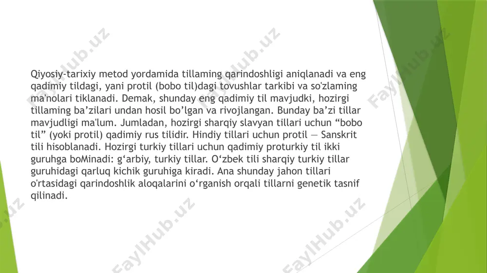 miuion), makedon (1,6 million), serboxorvat (18 million), sloven (2,1 miuion), slovak (5,4 million), rus (160 million), ukrain (36 million), belorus (7,5 million), polyak (41 miuion) tulari kiradi. hind tilllari guruhi assam (13 muiion), bengal (165 million), oriya (27 million), maythili (9 million), bxodjpuri (10 million), hindi (200 million), urdu (45 miuion), nepali (11 million), panjobi (54 million), sindhi (16 million), gudjoroti (40 million), marathi (57 million), singal (12 million), kashmiri (3 million), lo'lilar tilini (500 ming) o‘z ichiga oladi. sanskrit va qadimiy hind tillari ham shu guruhga kiradi. eron tillari euruhiea pushtu (pashtu) ( 24 million), ormuri (5 ming), parachi (5 ming) va pamir tillari deb ataluvchi yazgulom (2 ming), ishkashim (3 ming), vahan (30 ming), mundjan (2 ming), yagnob (2 ming) tillari hamda osetin (300 ming), kurd (12 million), beludj (3 million), fors (forsi) (20 million), tojik, dari (8 million), tat (200 ming) tillari kiradi. hind-ovrupo tillari oilasiga kiruvchi …