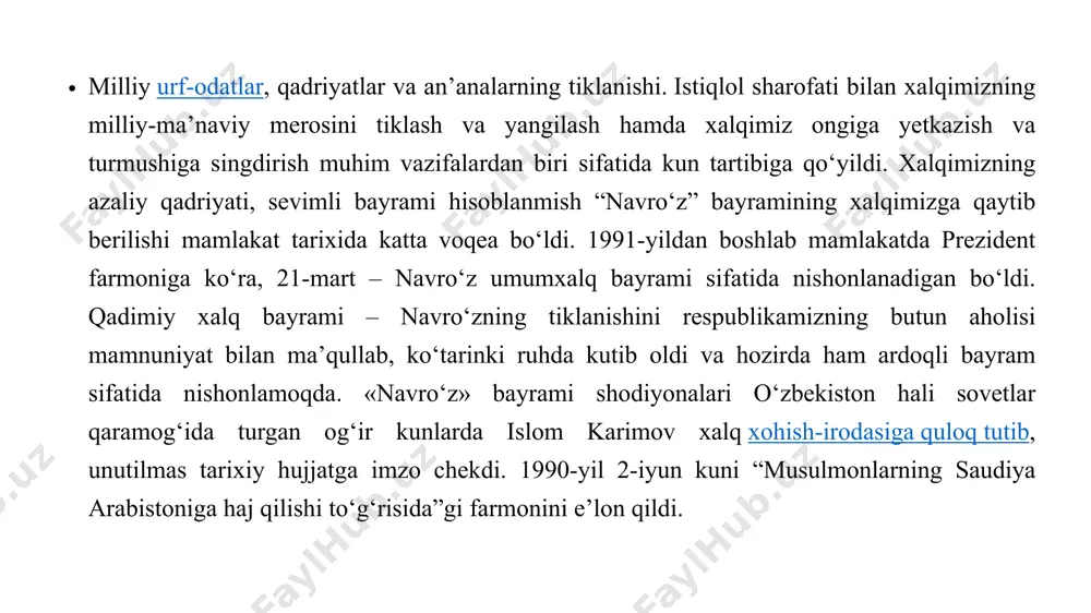 milliy urf odatlar qadriyatlar va ananalarning qayta tiklanishi. - Page 3