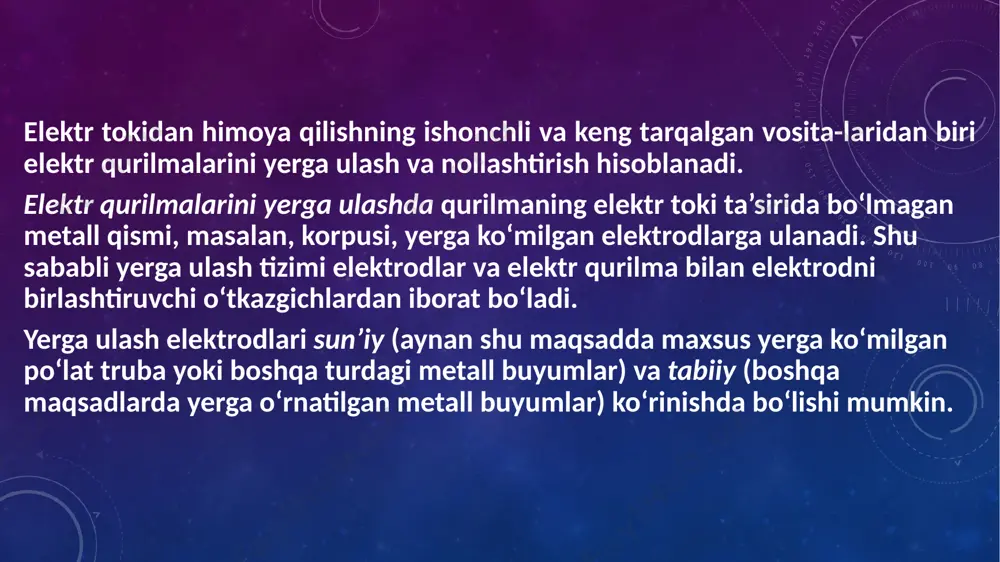 elektr qurilmalarini yerga ulash konturi - Page 5