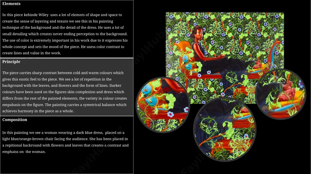 illustrations is the way each piece symbolises an aspect of the human identity who we are, how we search for ourselves and our effect on each other. each illustration contains elements and symbols relationg to the human conscious, she does this by using musical and anatomical elements. cultural context so what shahzia does with her art is to combine her cultural history, emotions, personal experiences, and contemporary art is to create an emotional connection between her work. her work makes her audience respond to their desires, to think about politics and their placement/ stories. what shahzia wants for her work is to create a response, a connection an understanding of oneself and the world around us. function and purpose prolonged exposure to agitation was created in 2009. the function for this piece is to create a link between the audience self conscious and the artist history creating a self-awareness/ realiseation …
