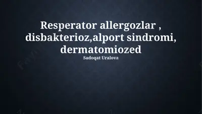 respirator allergozlar — PPTX